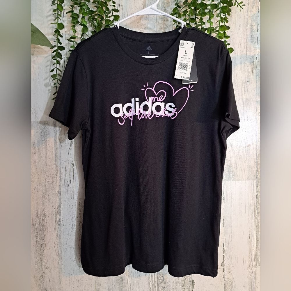 NWT Adidas Self Love Club Tee - Picture 8 of 9